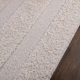 Luxus Shaggy Plus Hoogpolig Vloerkleed - Modern Geometrisch Design - Uni Effen Creme - Rechthoekig - Zacht en Luxe Tapijt