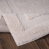 Luxus Shaggy Plus Hoogpolig Vloerkleed - Modern Geometrisch Design - Uni Effen Creme - Rechthoekig - Zacht en Luxe Tapijt