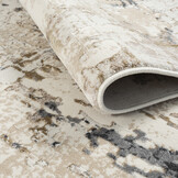 Fashion Marmer - Vloerkleed - Laagpolig - Modern Design - Marmerlook - Beige Grijs