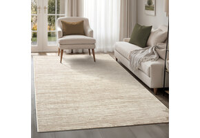Oslo Abstract - Vloerkleed - Laagpolig - Modern Design - Creme Beige