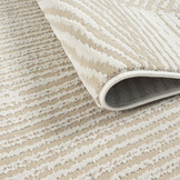 Japandi Abstract - Vloerkleed - Laagpolig - Modern Design - Creme Beige