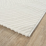 Japandi Abstract - Vloerkleed - Laagpolig - Modern Design - Effen Uni - Creme