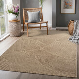 Japandi Abstract - Vloerkleed - Laagpolig - Modern Design - Effen Uni - Beige