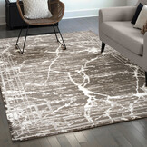 Fashion Relax Marmer - Laagpolig Vloerkleed -  Modern - Luxe - Creme Beige