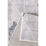 Harmony Mystic - Modern Abstract Vloerkleed - Laagpolig - Lichtgrijs