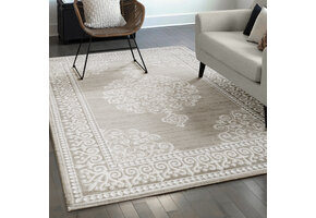 Harmony Oosters Laagpolig Vloerkleed Beige