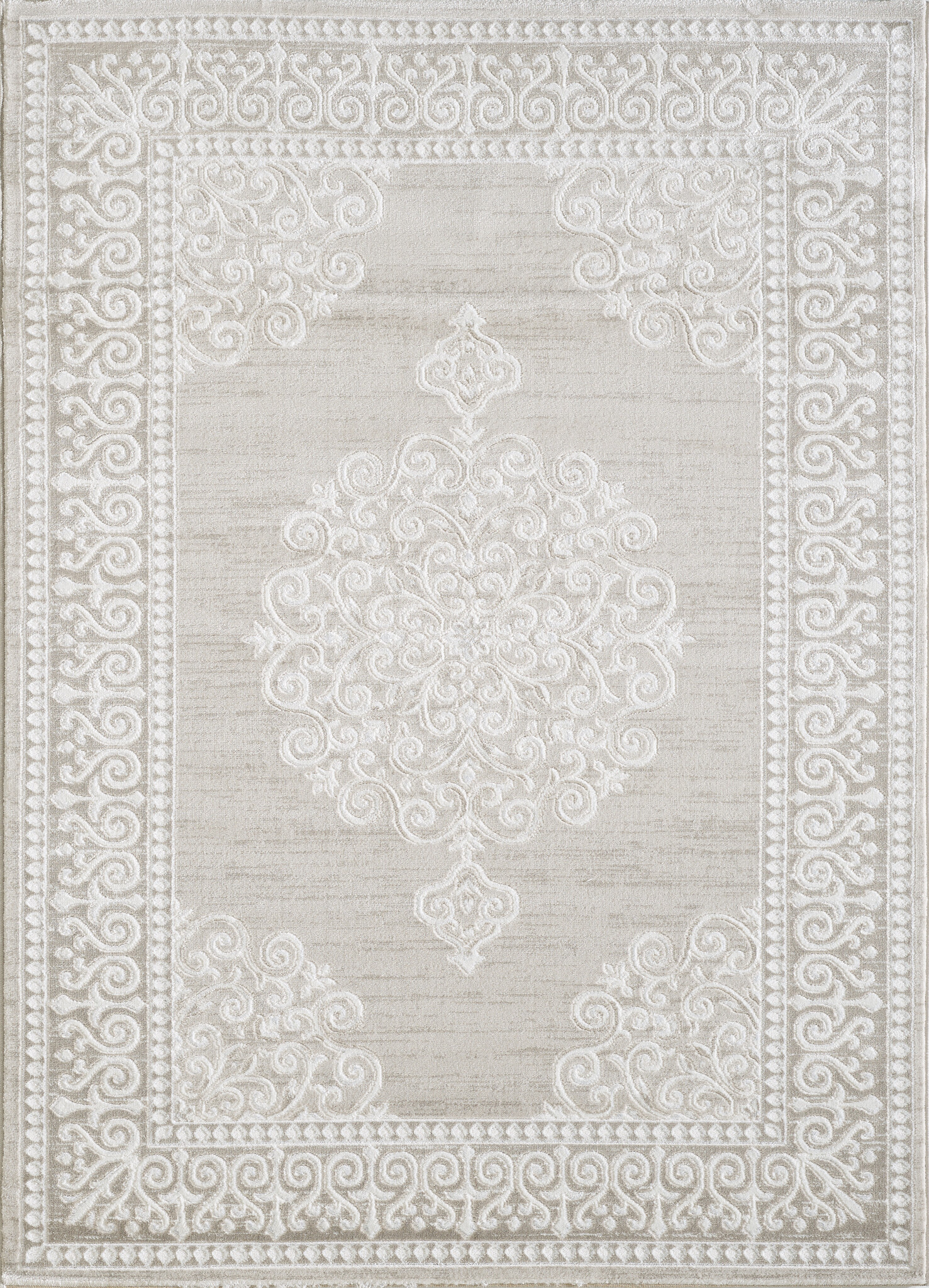 Harmony Oosters Laagpolig Vloerkleed Beige