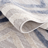 Evra Burano - Modern Vloerkleed - Laagpolig Tapijt - Grijs Blauw