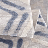 Evra Burano - Modern Vloerkleed - Laagpolig Tapijt - Grijs Blauw