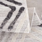 Evra Burano - Modern Vloerkleed - Laagpolig Tapijt - Grijs Creme