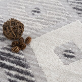 Evra Basic Home - Modern Vloerkleed - Laagpolig Tapijt - Grijs Creme