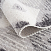 Evra Basic Home - Modern Vloerkleed - Laagpolig Tapijt - Grijs Creme