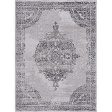 Evra Vintage Vloerkleed - Klassiek Design - Laagpolig Tapijt - Grijs