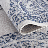 Evra Vintage Vloerkleed - Klassiek Design - Laagpolig Tapijt - Grijs Blauw