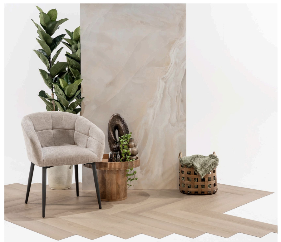 Heritage Visgraat Vloer PVC Dryback - Houtlook - Duurzaam