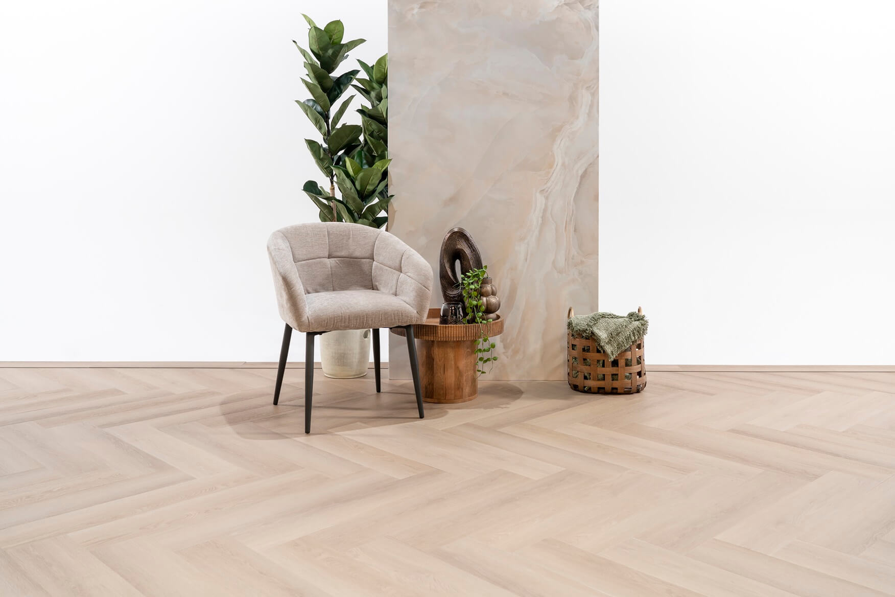 Heritage Visgraat Vloer PVC Dryback - Houtlook - Duurzaam