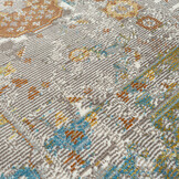 Tapijtenloods Picasso Feraghan Vintage Vloerkleed Multi / Beige Laagpolig