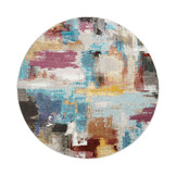Picasso Artisan Vintage Rond Vloerkleed Multi Laagpolig