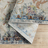 Tapijtenloods Picasso Sarough Vintage Vloerkleed Creme / Beige Laagpolig