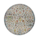 Picasso Sarough Vintage Rond Vloerkleed Creme / Beige Laagpolig