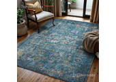 Tapijtenloods Picasso Sarough Vintage Vloerkleed Blauw Laagpolig