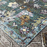 Picasso Pablo Vintage Vloerkleed Groen / Multi Laagpolig