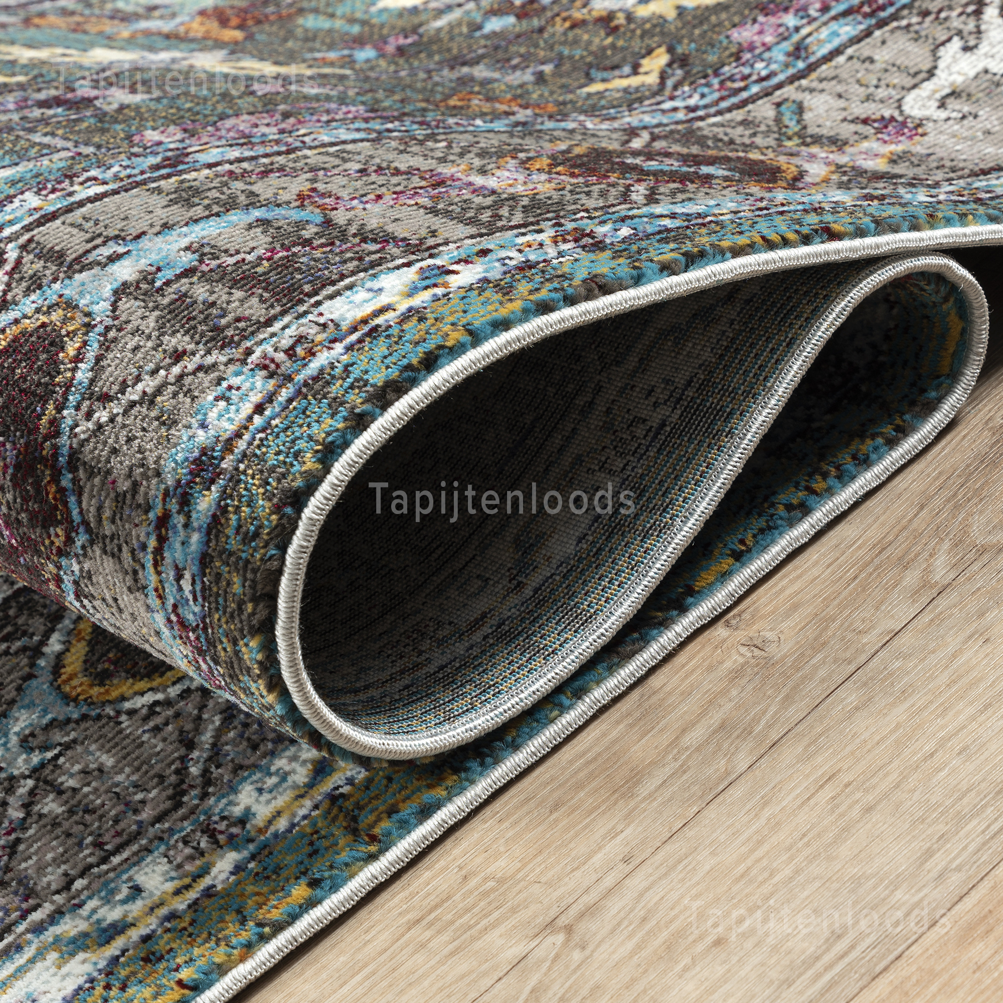 Picasso Pablo Vintage Vloerkleed Groen / Multi Laagpolig