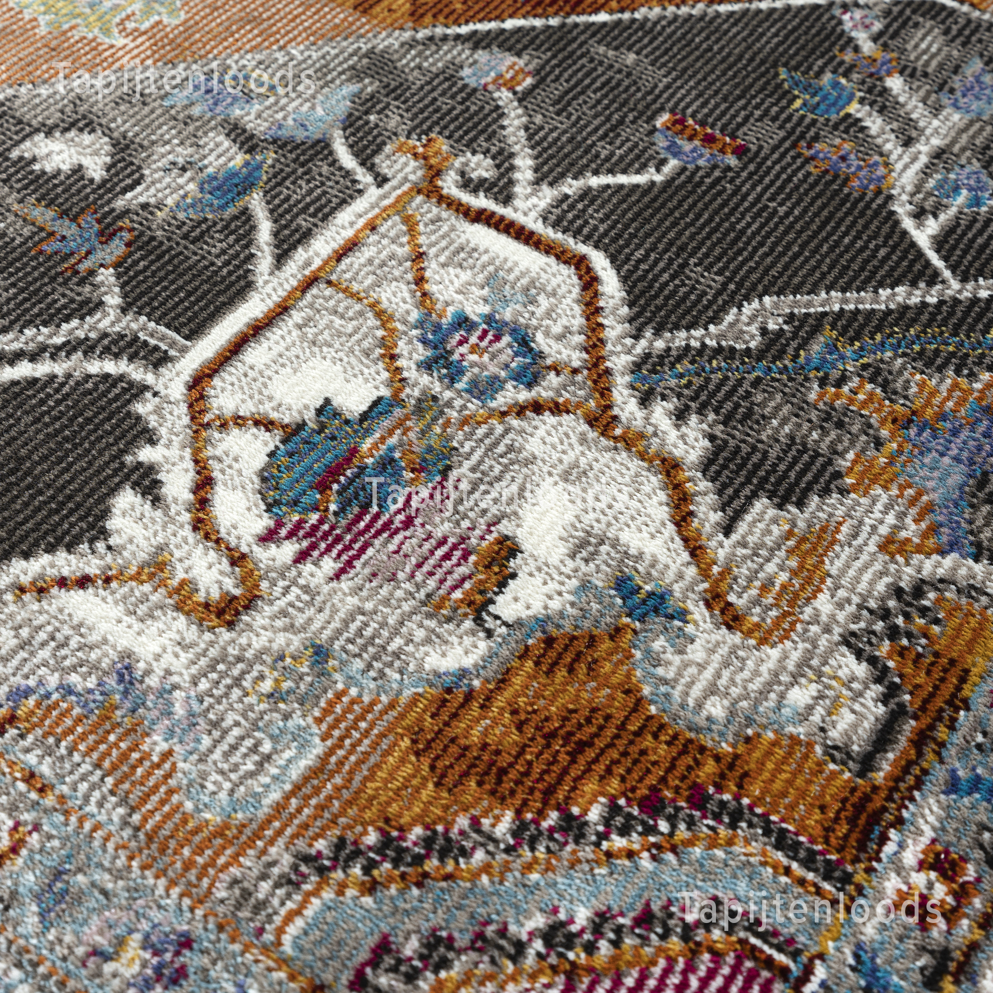 Picasso Castana Vintage Vloerkleed Terra / Multi Laagpolig