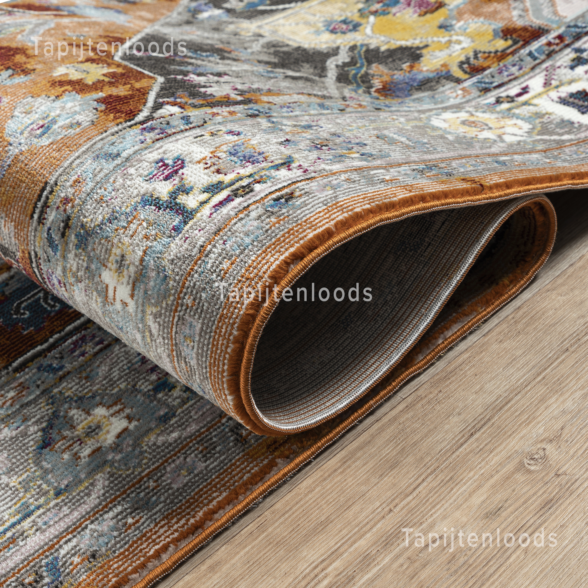 Picasso Castana Vintage Vloerkleed Terra / Multi Laagpolig