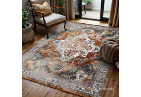 Picasso Castana Vintage Vloerkleed Terra / Multi Laagpolig