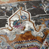 Picasso Castana Vintage Rond Vloerkleed Terra / Multi Laagpolig