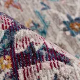 Picasso Sarough Rond Vloerkleed Vintage Tapijt Woonkamer - Multi / Grijs