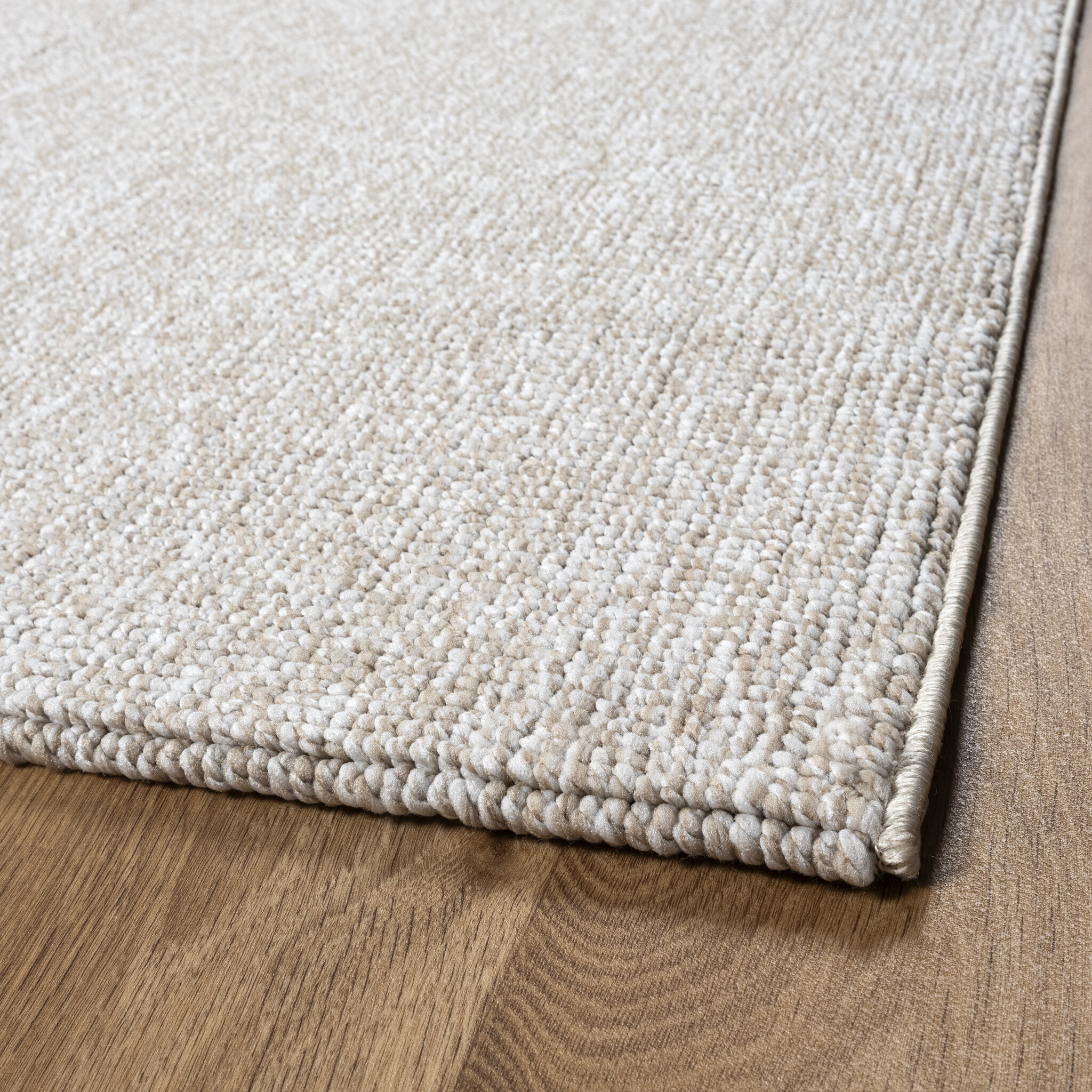 Lora Plus Laagpolig Vloerkleed Beige/Crème