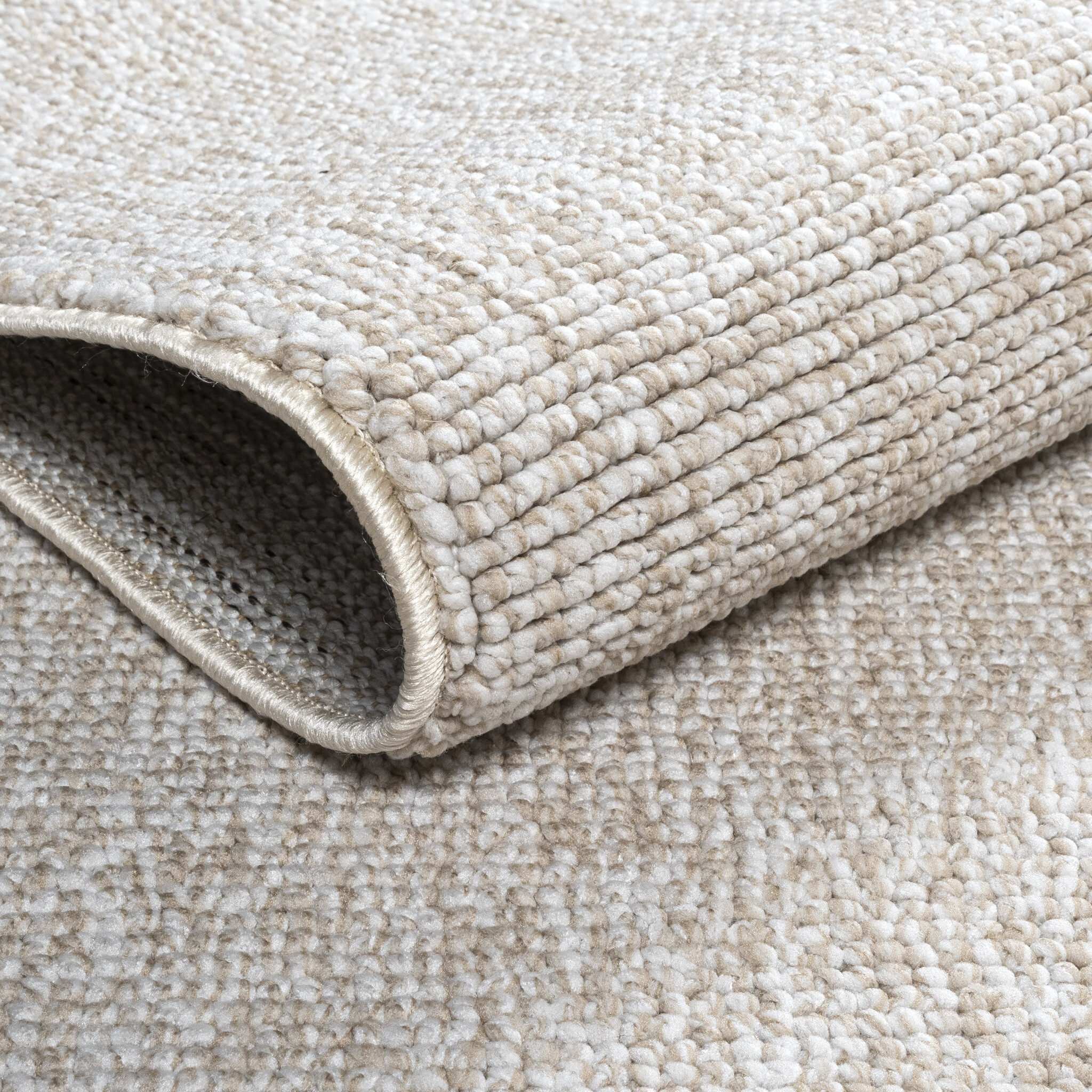 Lora Plus Laagpolig Vloerkleed Beige/Crème