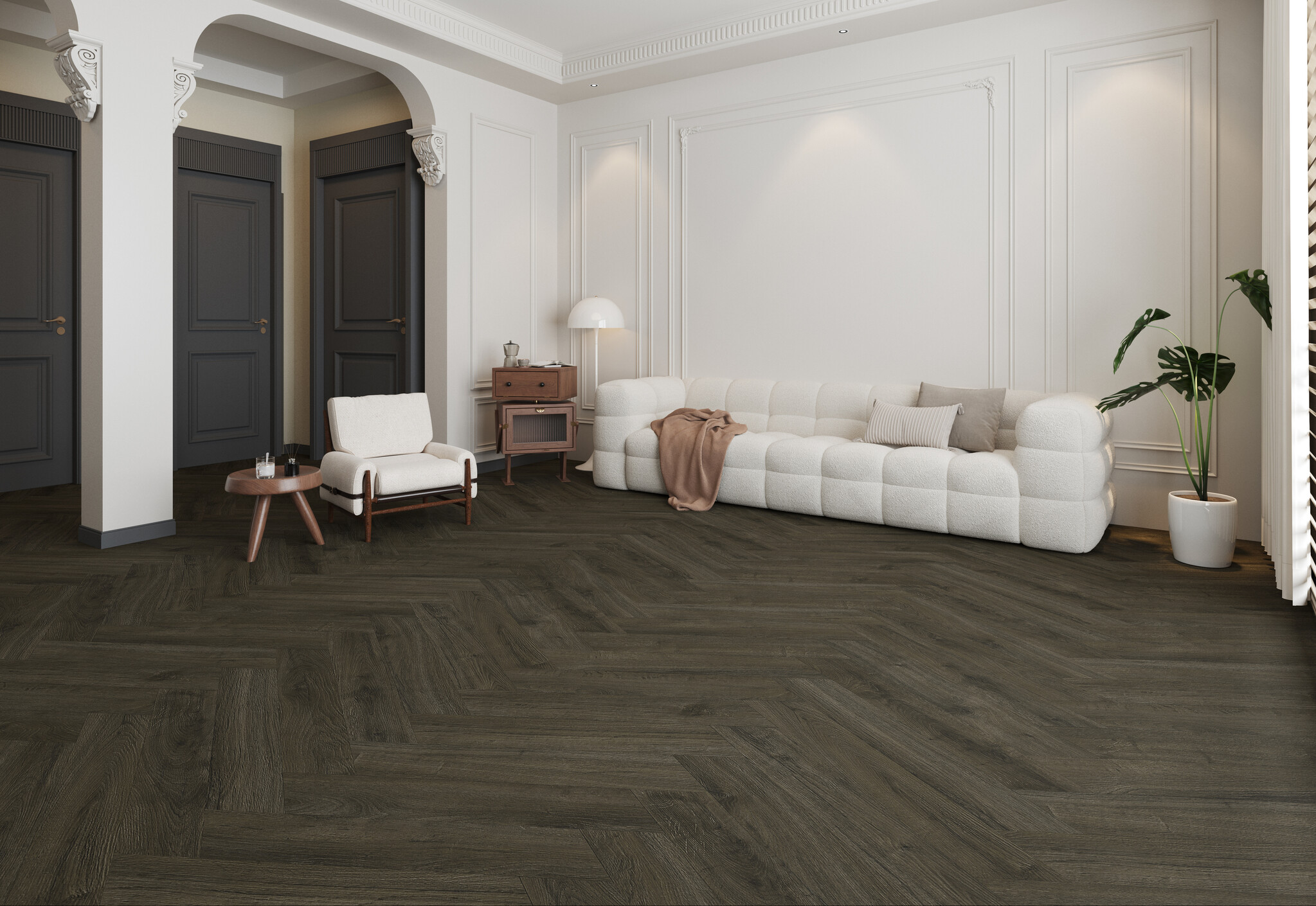 Oakland Special 3706 Weense Punt PVC Vloer – Soil – 100% Waterproof, Geschikt voor Vloerverwarming