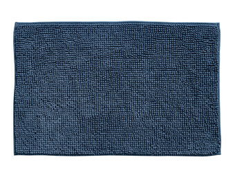 Indiana Fluffy Soft - Effen Badmat - Soft Touch - Blauw Navy