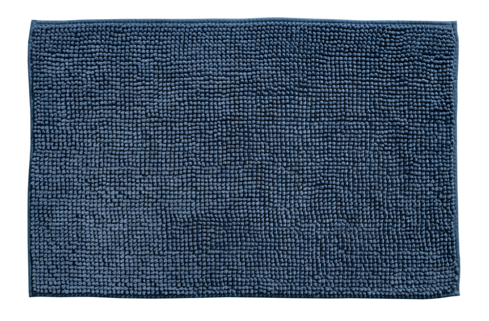 Indiana Fluffy Soft - Effen Badmat - Soft Touch - Blauw Navy