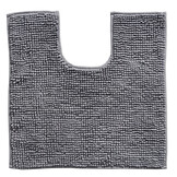 Indiana Fluffy Soft - Effen Badmat met Uitsparing - Soft Touch - Antraciet