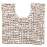 Indiana Fluffy Soft - Effen Badmat met Uitsparing - Soft Touch - Beige