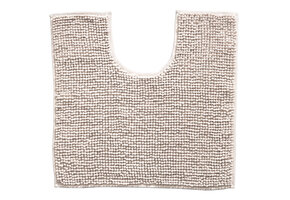 Indiana Fluffy Soft - Effen Badmat met Uitsparing - Soft Touch - Beige