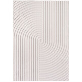 Doha Buitenkleed - Japandi - Modern - In & Outdoor - Vloerkleed voor Tuin Terras Balkon- Creme