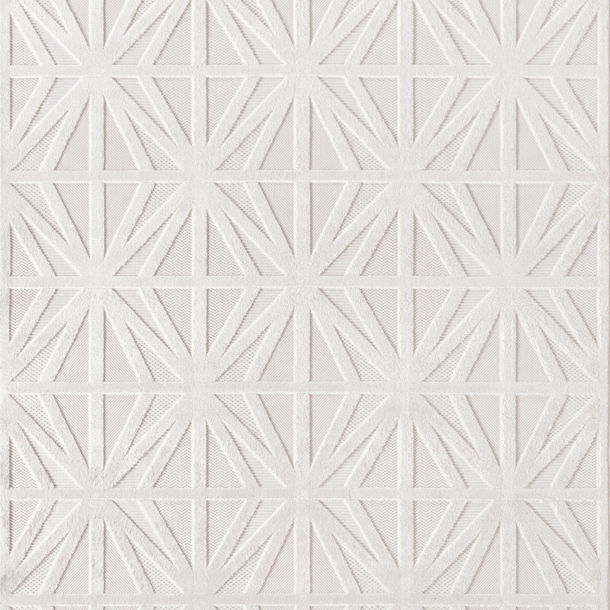 Doha Buitenkleed Palm - In & Outdoor - Vloerkleed voor Tuin Terras Balkon- Creme