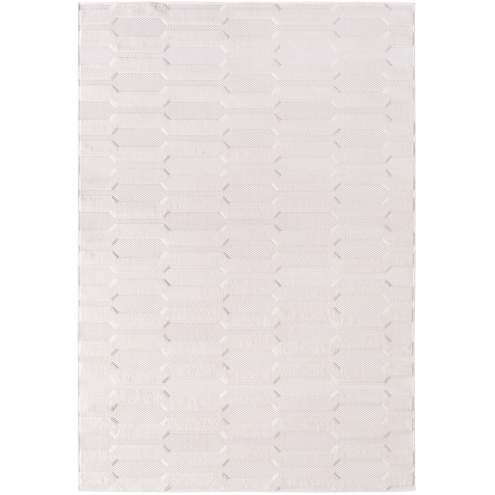 Doha Buitenkleed Effen - In & Outdoor - Vloerkleed voor Tuin Terras Balkon- Creme