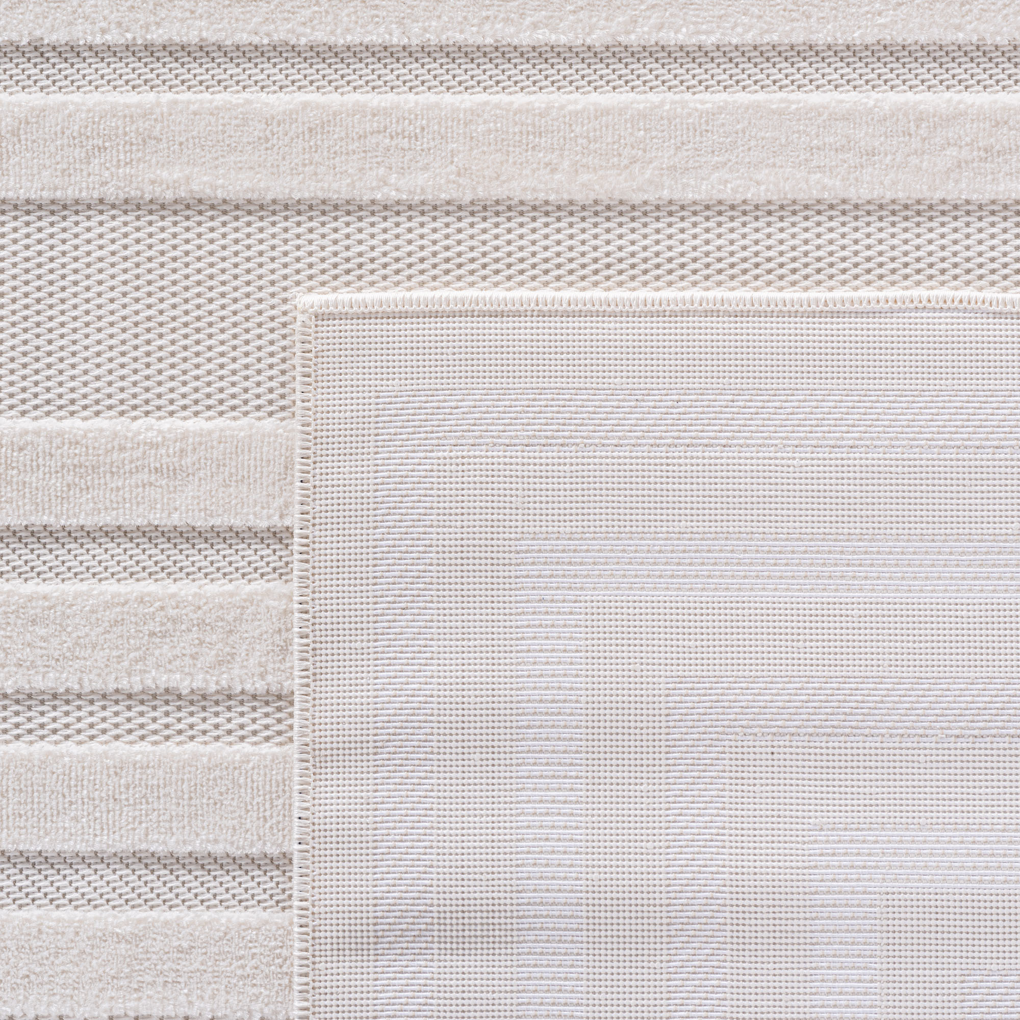Doha Buitenkleed - Japandi - Modern - In & Outdoor - Vloerkleed voor Tuin Terras Balkon- Creme