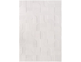 Doha Buitenkleed Modern - In & Outdoor - Vloerkleed voor Tuin Terras Balkon- Creme