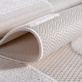 Doha Buitenkleed Modern - In & Outdoor - Vloerkleed voor Tuin Terras Balkon- Creme