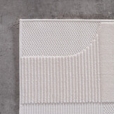 Doha Buitenkleed Modern - In & Outdoor - Vloerkleed voor Tuin Terras Balkon- Creme