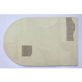 Organisch Vloerkleed Form Creme/Beige – 100% Wol - Japandi