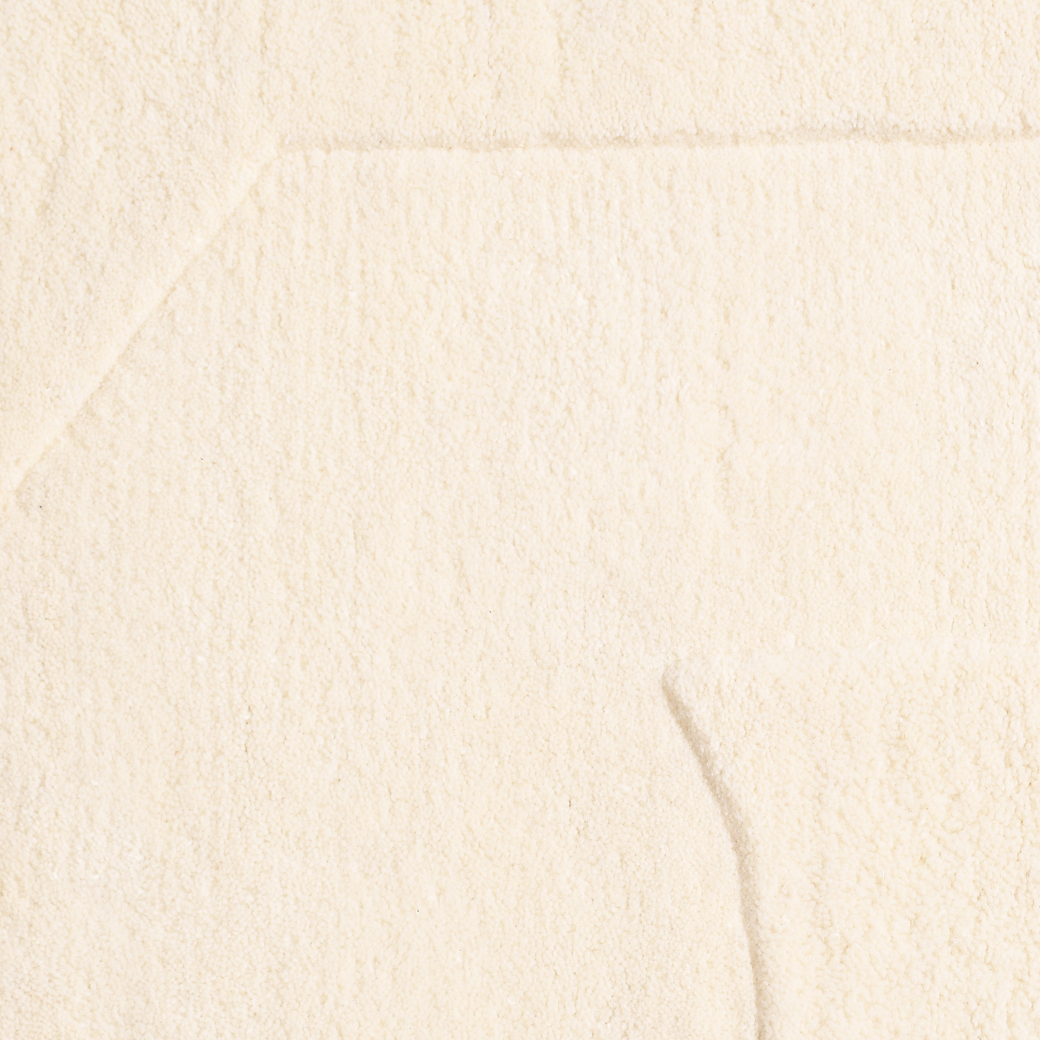 Outlet - 100% Wol Japandi Vloerkleed Bermuda - 100% Wol - Laagpolig Tapijt - Creme