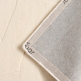 Outlet - 100% Wol Japandi Vloerkleed Bermuda - 100% Wol - Laagpolig Tapijt - Creme